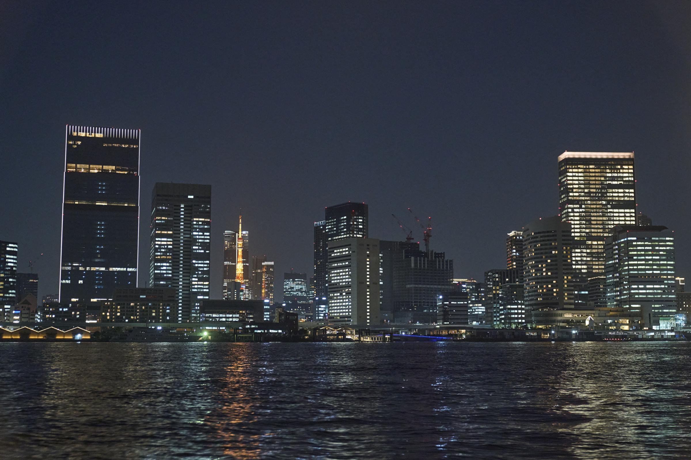 芝浦と汐留の夜景