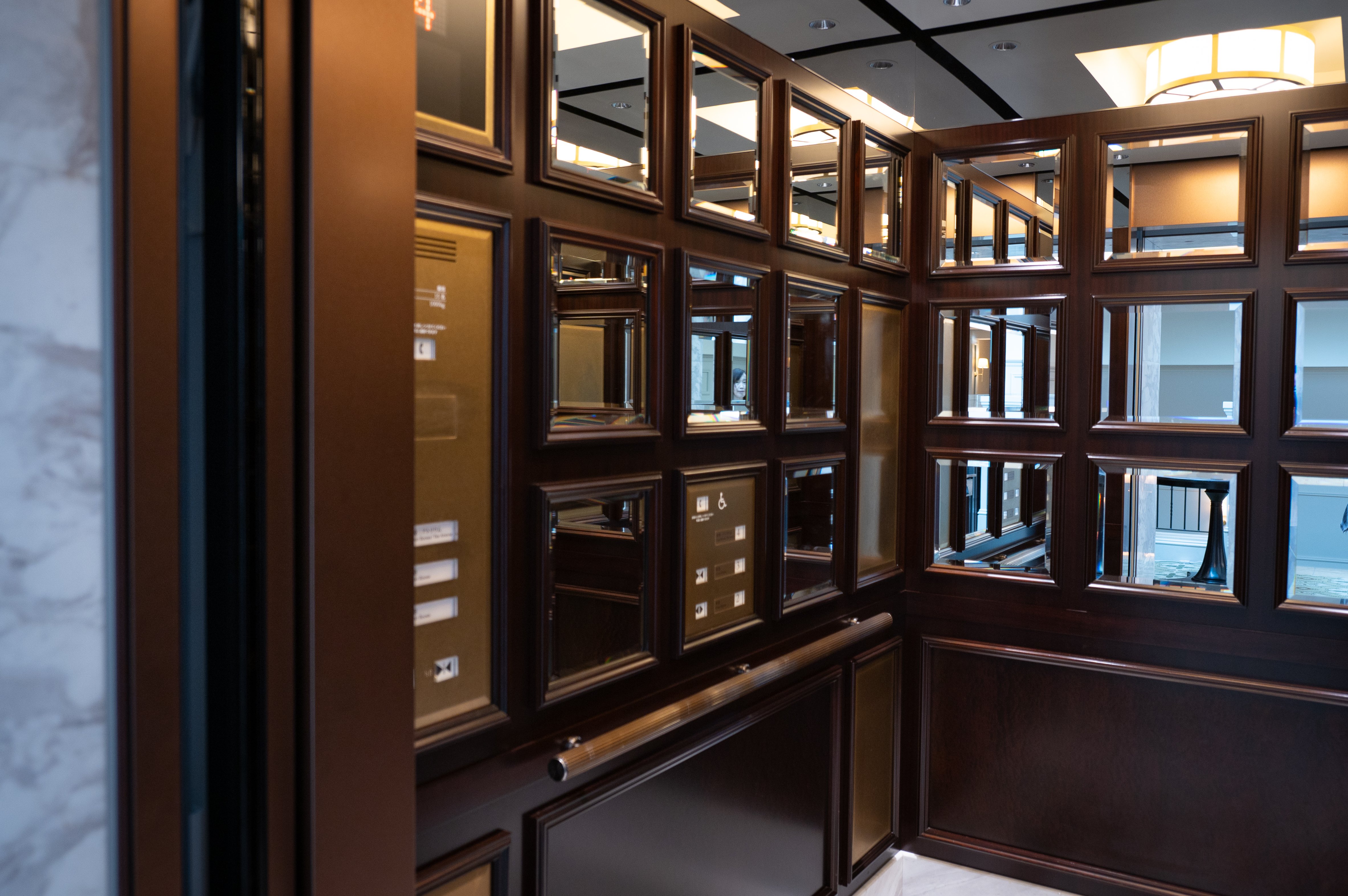 The private elevators for guests are spacious and wheelchair-friendly.