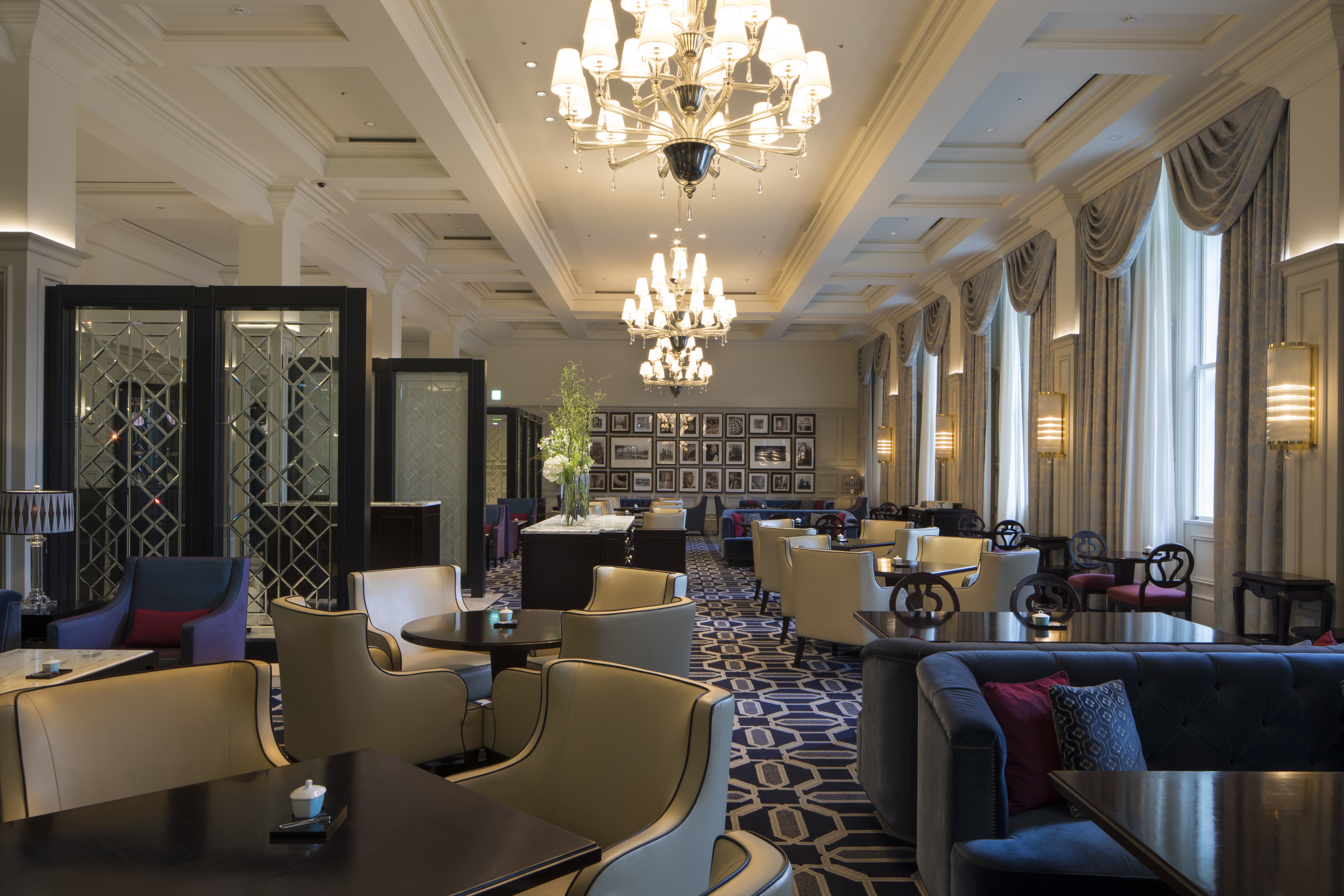 The Lobby Lounge on the first floor near the entrance is also open to nonguests. Photo: courtesy of The Tokyo Station Hotel