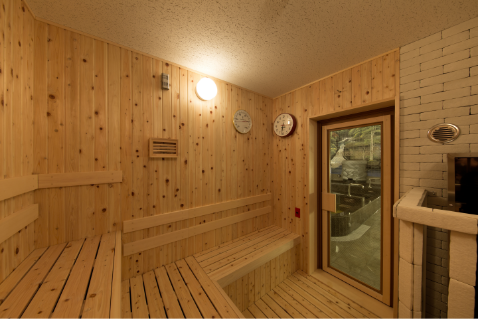 The sauna room at Hasunuma Onsen. Photo: courtesy of Hasunuma Onsen