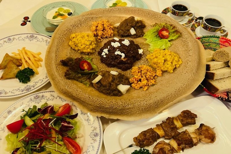 The traditional course is a popular item on the menu. Photo: courtesy of Queen Sheba