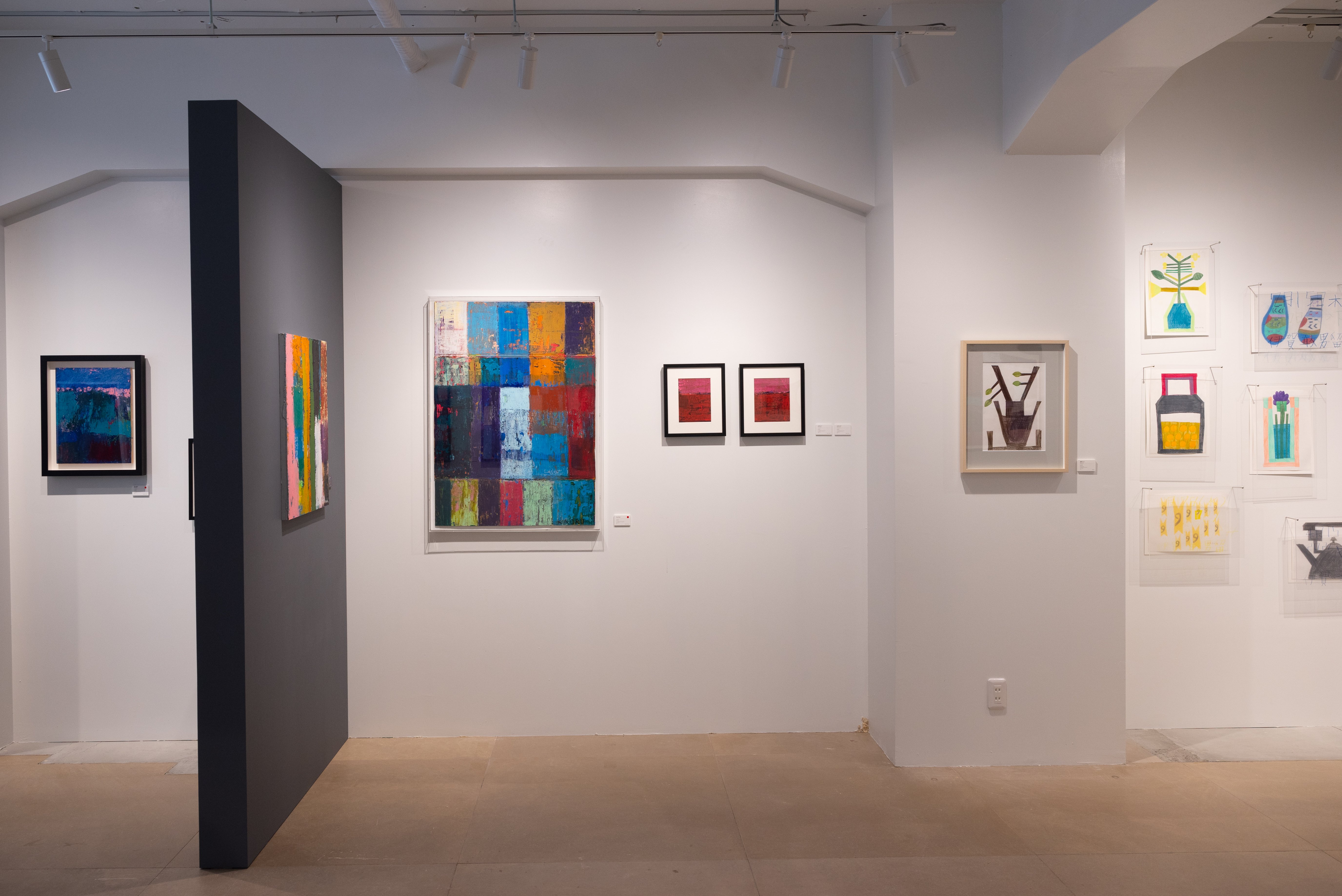 Inside the gallery, rotating exhibitions showcase the power of art brut in vivid color.