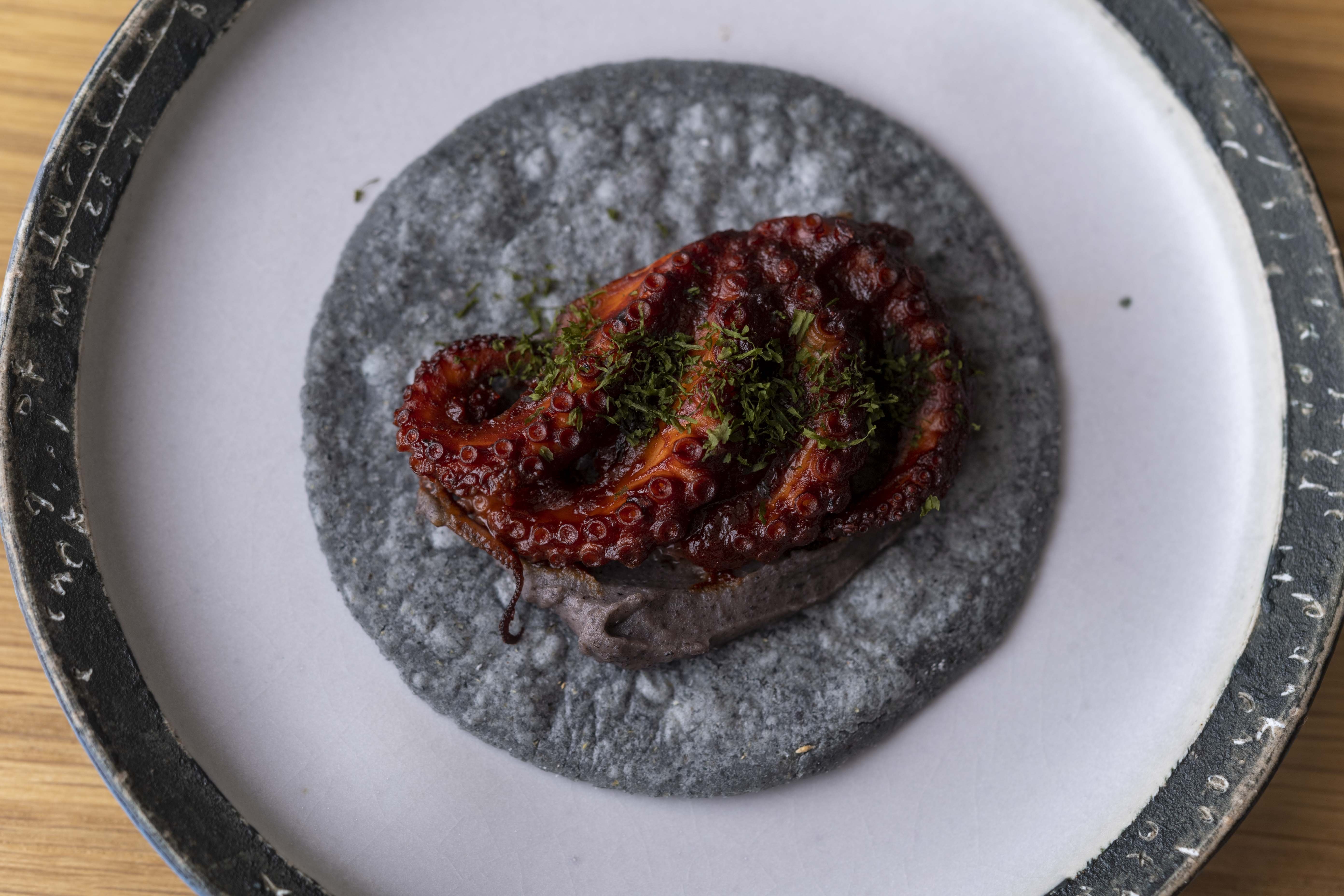 <em>Iidako<em/> (seasoned baby octopus) also feature among the dishes served at Garcia's evening taco bar in Ebisu. Photo: courtesy of Los Tacos Azules