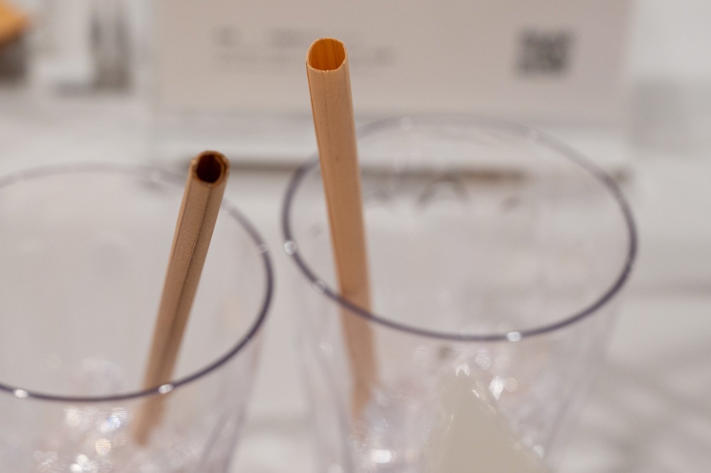 Straws made from wood.